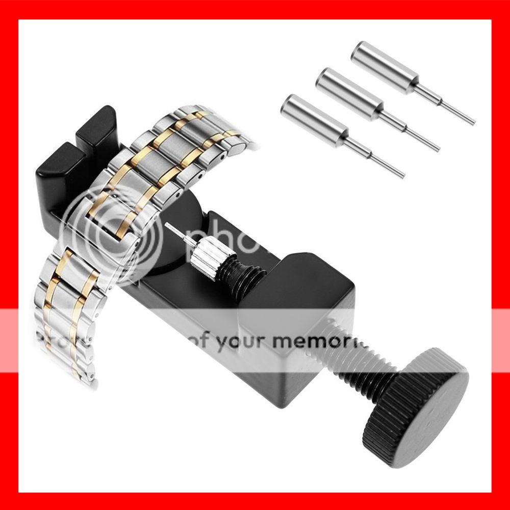 Watch Band Bracelet Link Pin Remover Repair Tool Kit Metal Strap